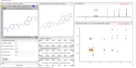 HMBC, HSQC NMR prediction